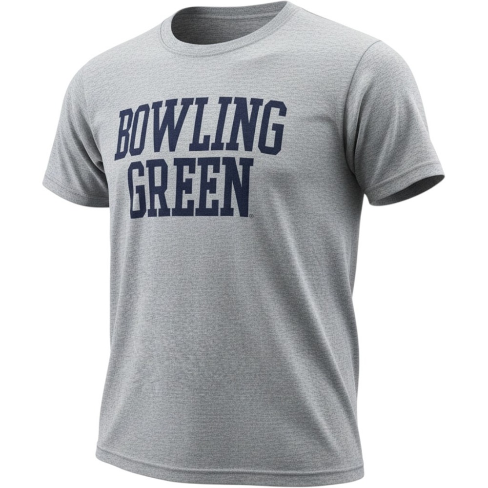MV Sport T-Shirt Mens XL Gray Bowling Green Collegiate Short Sleeve Cotton Tee
